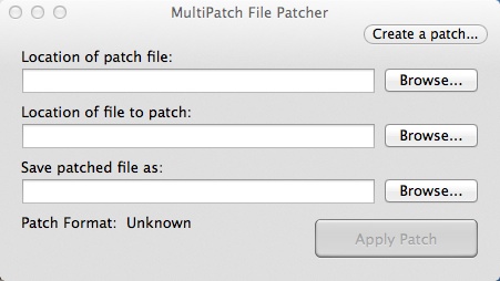 MultiPatch 1.4 : Main Window