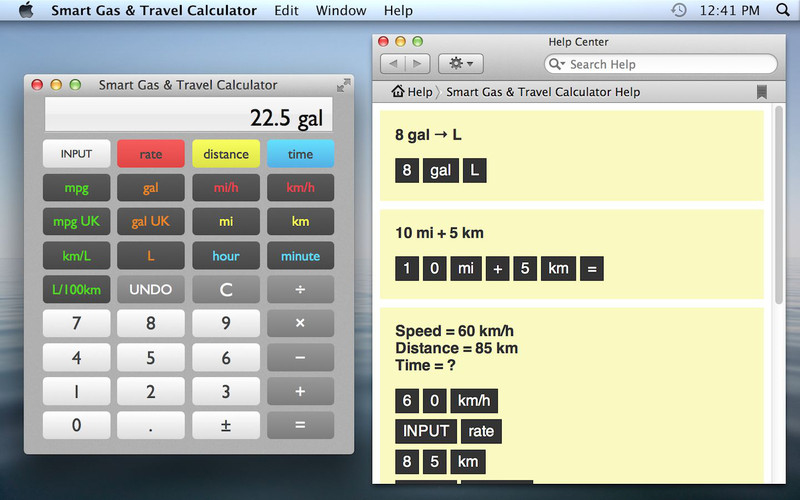 Smart Gas & Travel Calculator 1.1 : Smart Gas & Travel Calculator screenshot