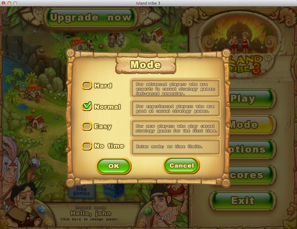 Island Tribe 3 1.0 : Selecting Game Mode