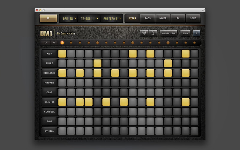 DM1 - The Drum Machine 1.1 : DM1 - The Drum Machine screenshot