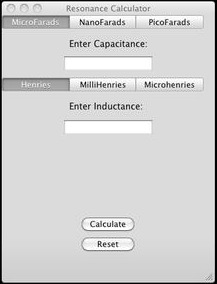 ResonanceCalculator 1.0 : Main window