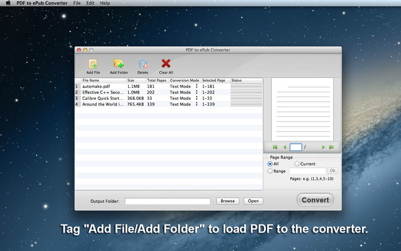 PDF to ePub Converter 2.9 : PDF to ePub Converter screenshot