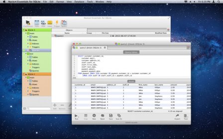 Navicat Essentials for SQLite screenshot