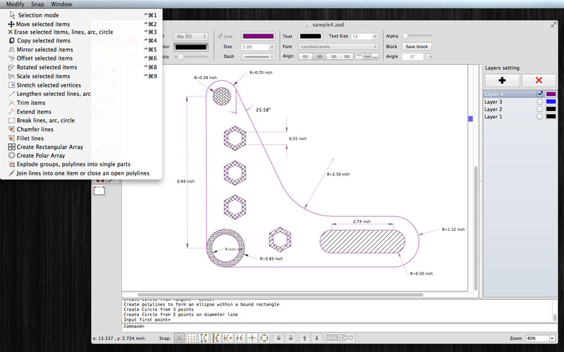 SimpleCAD 1.4 : SimpleCAD screenshot