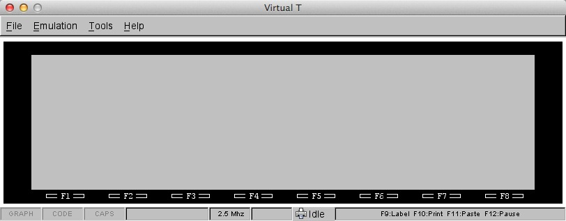Virtual T 1.5 : Main window
