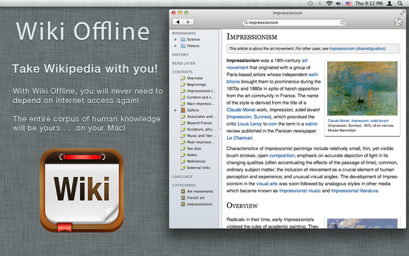 Wiki Offline — A Wikipedia Experience 1.7 : Wiki Offline 