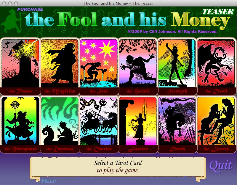The Fool and his Money 1.0 : Main window