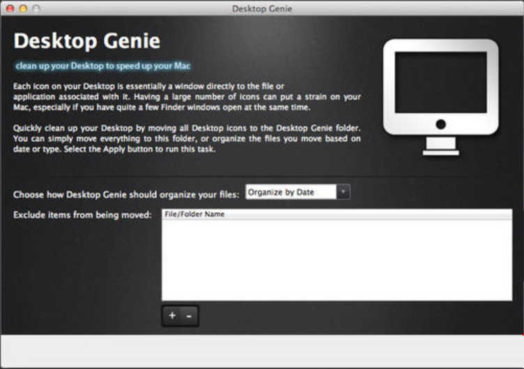 Desktop Genie 1.0 : Main Window