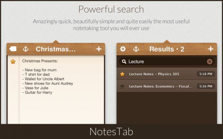 NotesTab screenshot