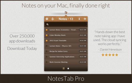 NotesTab Pro screenshot