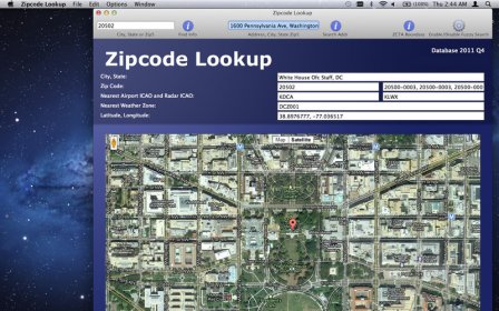 Zipcode Lookup screenshot