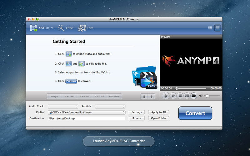 AnyMP4 FLAC Converter 6.0 : AnyMP4 FLAC Converter screenshot