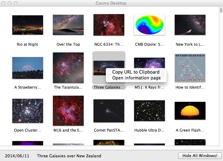 Cosmo Desktop 1.1 : Copying Photo URL