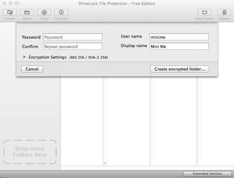 DriveLock File Protection 7.3 : Creating Encrypted Folder