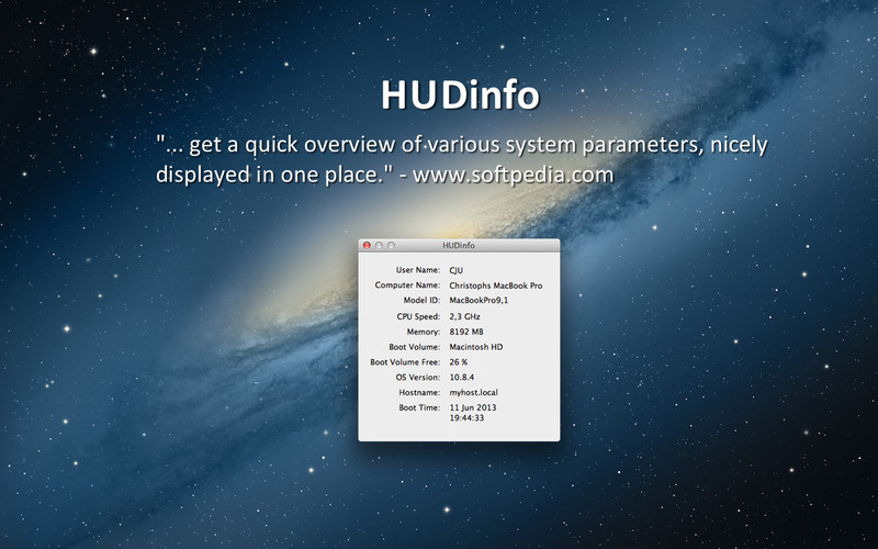 HUDinfo 1.1 : HUDinfo screenshot