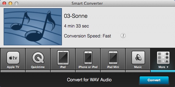 Smart Converter 2.0 : Converting Audio File