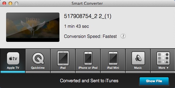 Smart Converter 2.0 : Converting Video File