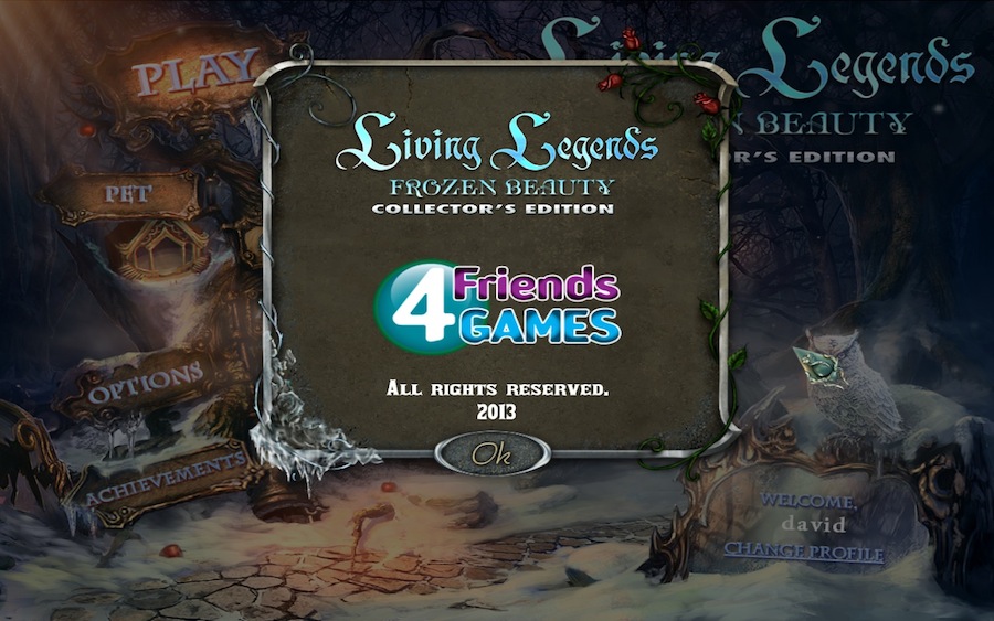Living Legends: Frozen Beauty Collector's Edition 2.0 : Credits Window
