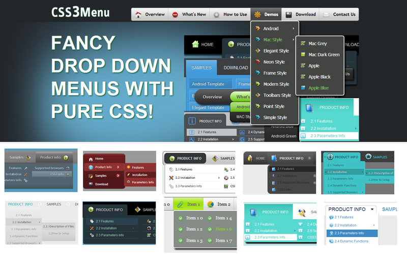 CSS3 Menu 4.1 : CSS3 Menu screenshot