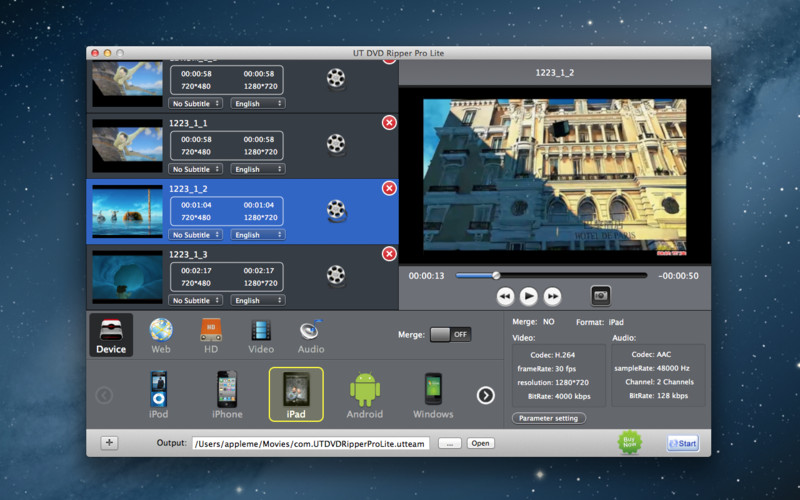 UT DVD Ripper Pro Lite 2.0 : UT DVD Ripper Pro Lite screenshot
