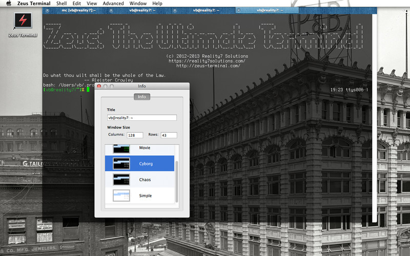 Zeus Terminal Lite 2.0 : Zeus Terminal Lite screenshot