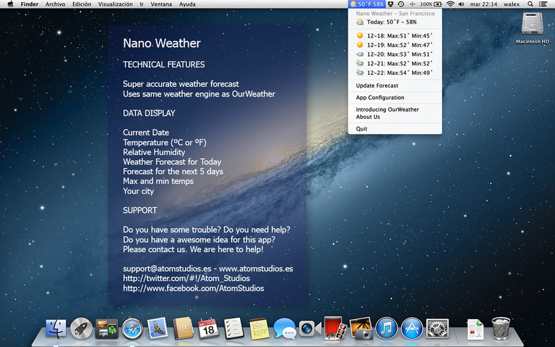 Nano Weather 1.5 : Nano Weather screenshot