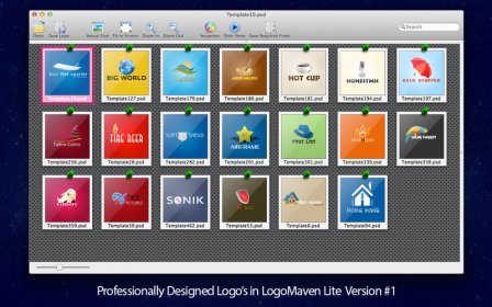 Logo Templates for Adobe Photoshop with PSD Files Lite Pack screenshot