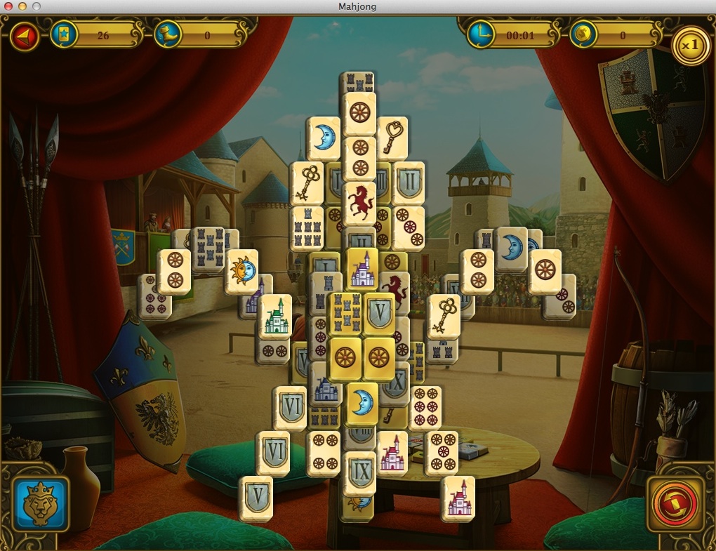Mahjong Royal Towers : Gameplay Window