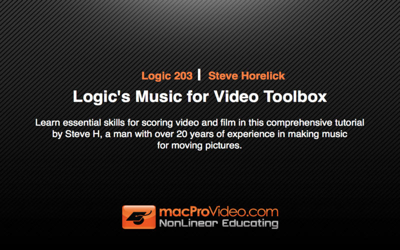 Course For Logic's Music for Video Toolbox 1.0 : Main window