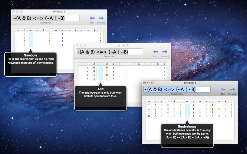 Truth Tables 1.2 : Truth Tables screenshot