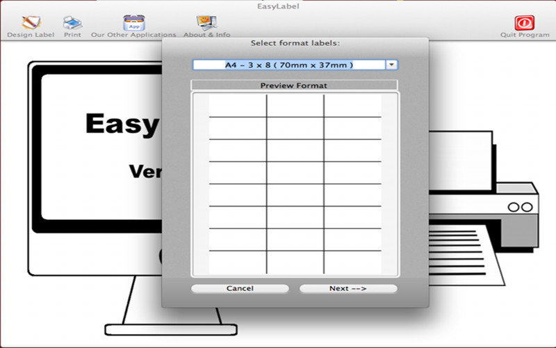 EasyLabel 1.2 : EasyLabel screenshot