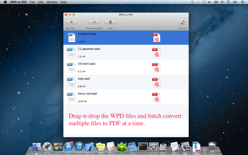 WPD to PDF 2.0 : WPD to PDF screenshot