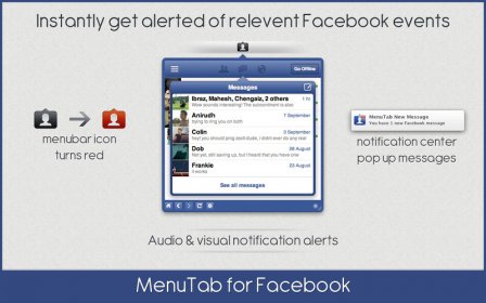 MenuTab for Facebook screenshot