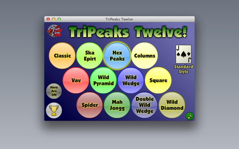 TriPeaks Twelve 1.0 : TriPeaks Twelve screenshot