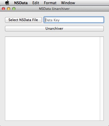 NSData 1.0 : Main window