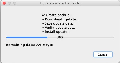 JonDoBrowser 7.5 : Update Assistant 