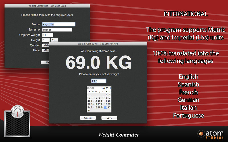 Weight Computer 1.6 : Weight Computer screenshot