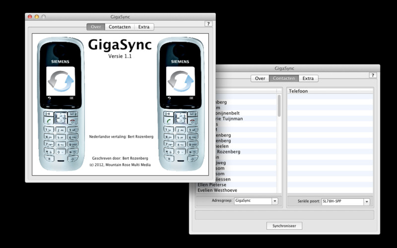 GigaSync 1.2 : GigaSync screenshot