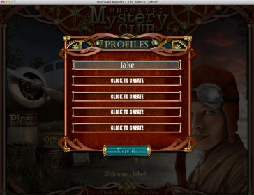 Selecting Player Profile