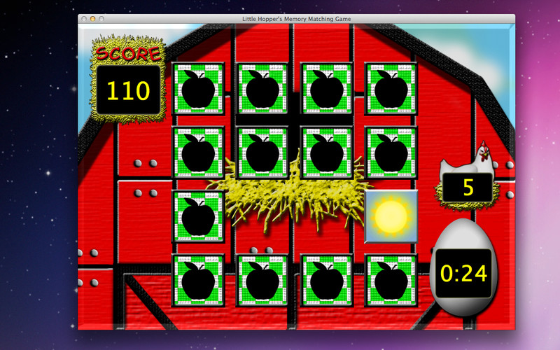 Little Hopper's Memory Matching Game screenshot