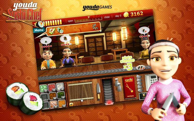 Youda Sushi Chef 1.1 : Youda Sushi Chef screenshot