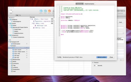 Cocoa JSON Editor screenshot