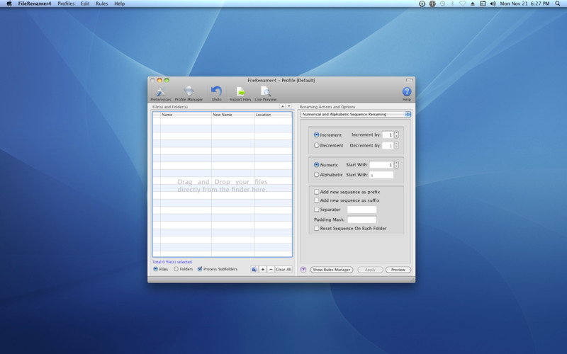File Renamer 4.1 : File Renamer screenshot