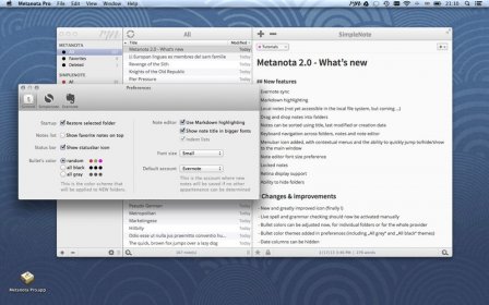 Metanota Pro screenshot