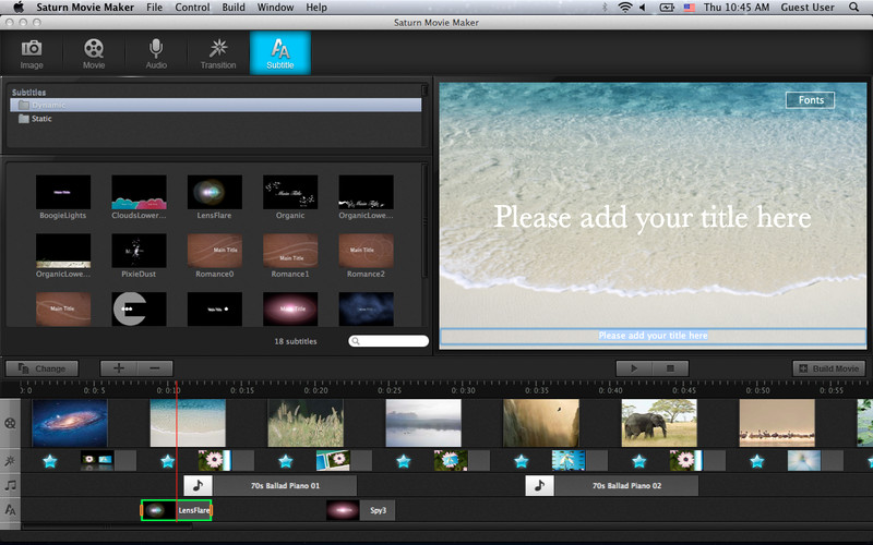 mac free application for creating movie from photos