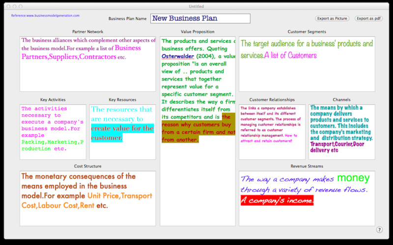 BusinessPlan 1.2 : BusinessPlan screenshot