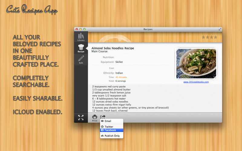 Recipes - The most beautiful way to create, manage and share your recipes. 2.0 : Recipes - The most beautiful way to create, manage and share your recipes. screenshot