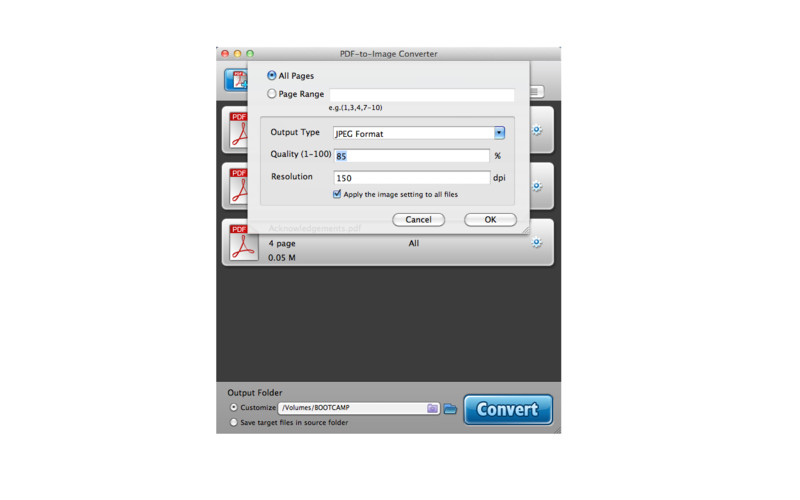 PDF2Image 2.3 : PDF-to-Image Converter screenshot