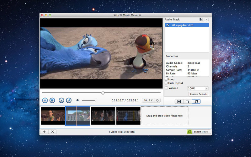 Xilisoft Movie Maker 6.5 : Xilisoft Movie Maker screenshot
