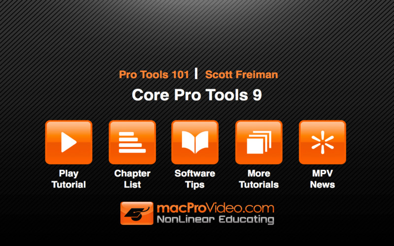 Course For Pro Tools 101 - Core Pro Tools 9 1.2 : Course For Pro Tools 101 - Core Pro Tools 9 screenshot